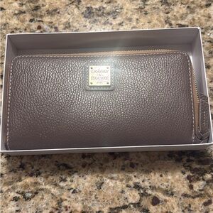Dooney & Bourke Brown Leather Wallet